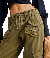 Free People Tahiti Low Rise Straight Leg Cargo Pants