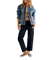 Free People Tahiti Low Rise Straight Leg Cargo Pants