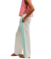 Free People Team Spirit Mid Rise Wide Leg Track Pants