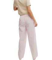 Free People Team Spirit Mid Rise Wide Leg Track Pants