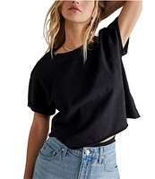 Free People The Perfect Tee Crew Neck Short Sleeve Cropped Tee