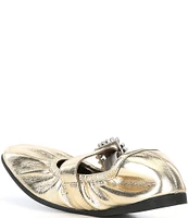 Free People Ursa Gemini Leather Ornament Ballet Flats