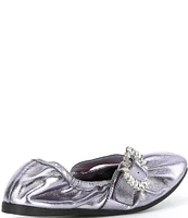 Free People Ursa Gemini Leather Ornament Ballet Flats