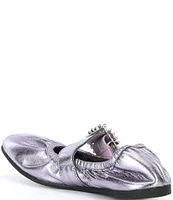 Free People Ursa Gemini Leather Ornament Ballet Flats