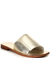 Free People Verona Leather Flat Slide Sandals