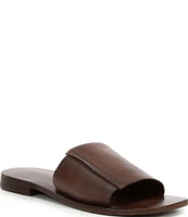 Free People Verona Leather Flat Slide Sandals