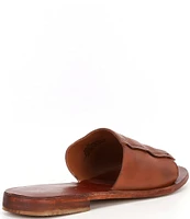 Free People Verona Leather Flat Slide Sandals