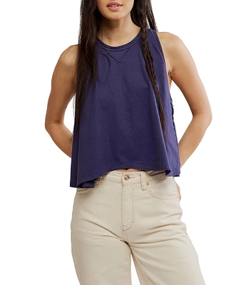 Free People We The Free Hialeah Scoop Neck Sleeveless Flowy Tee