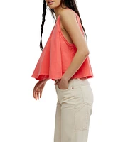 Free People We The Free Hialeah Scoop Neck Sleeveless Flowy Tee