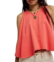 Free People We The Free Hialeah Scoop Neck Sleeveless Flowy Tee