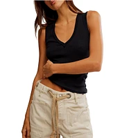 Free People We The Free Neria V-Neckline Sleeveless Tank