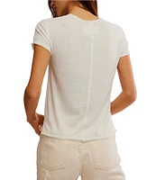Free People We The Free Nova #double;Surf#double; Crew Neck Short Sleeve Graphic Tee