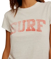 Free People We The Free Nova #double;Surf#double; Crew Neck Short Sleeve Graphic Tee