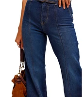 Free People We The Free Ryla Denim High Rise Belted Flare Jeans