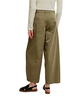 Free People We The Free Rylee Chino Mid Rise Wide Leg Crop Pant