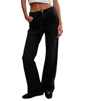 Free People We The Free Sabine Slim Bootcut Denim Self-Tie Belt Jeans