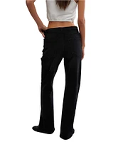 Free People We The Free Sabine Slim Bootcut Denim Self-Tie Belt Jeans
