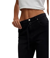 Free People We The Free Sabine Slim Bootcut Denim Self-Tie Belt Jeans