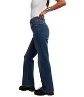 Free People We The Free Sabine Slim Bootcut Denim Self-Tie Belt Jeans