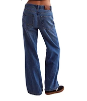 Free People We The Free Stride Low Slung Wide Leg Jeans