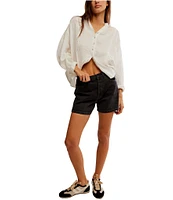 Free People We The Free Tippi High Rise Denim Shorts