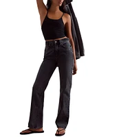 Free People We The Free Xena Denim High Rise Slim Straight Jeans