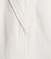 Free People Ziggy Square Neck Sleeveless Frayed Cuffed Hem Shortall Overalls