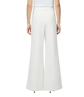French Connection Azra Coordinating Twill High Waisted Wide Leg Pleated Trousers