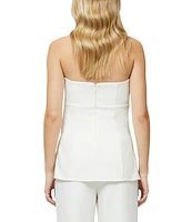 French Connection Coordinating Azra Twill Strapless Top