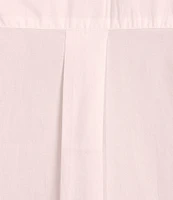 French Connection Cele Rhodes Point Collar Neck Short Sleeve Shirt