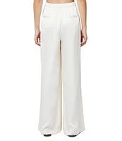 French Connection Ennis Satin Elastic Waist Satin Pants