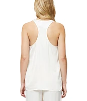 French Connection Ennis Satin Scoop Neckline Sleeveless Tank