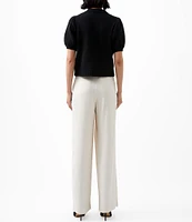 French Connection Harry Suiting High Waisted Coordinating Wide Leg Pants