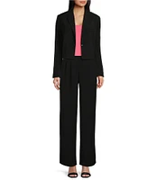 French Connection Harry Suiting High Waisted Coordinating Wide Leg Pants