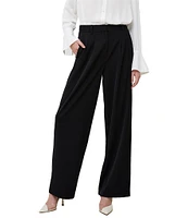 French Connection Harry Suiting High Waisted Coordinating Wide Leg Pants