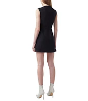 French Connection Ruth Whisper Square Neck Sleeveless Mini Dress