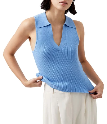 French Connection V Neck Sleeveless Pullover Top