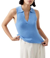 French Connection V Neck Sleeveless Pullover Top