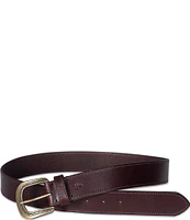 Frye 1.4#double; Engraved Bucket Leather Belt