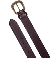 Frye 1.4#double; Engraved Bucket Leather Belt