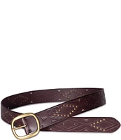 Frye 1.49 Southwestern Embossed Leather Belt