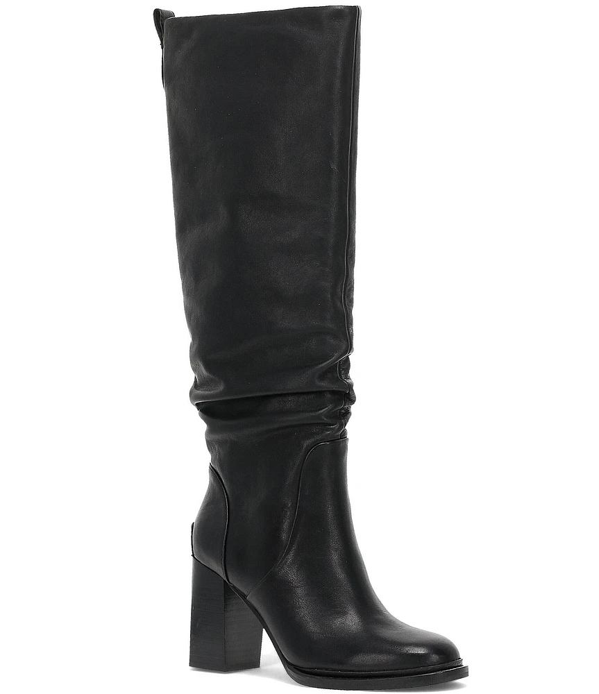 Frye Alex Softy Tall Leather Slouch Boots