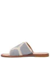 Frye Ava Suede Crochet Slide Sandals