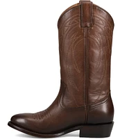 Frye Billy Pull On Deco Stitch Leather Mid Boots