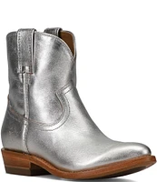 Frye Billy Short Metallic Leather Booties