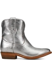 Frye Billy Short Metallic Leather Booties