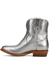 Frye Billy Short Metallic Leather Booties