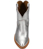 Frye Billy Short Metallic Leather Booties