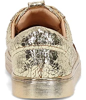 Frye Ivy Court Low Lace Metallic Leather Sneakers