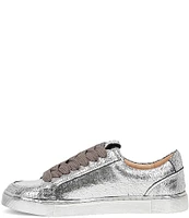 Frye Ivy Court Low Lace Metallic Leather Sneakers